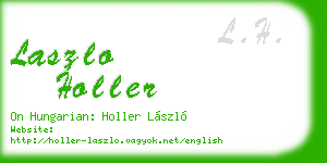 laszlo holler business card