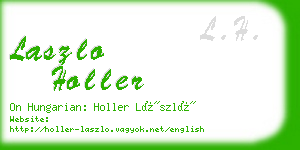 laszlo holler business card